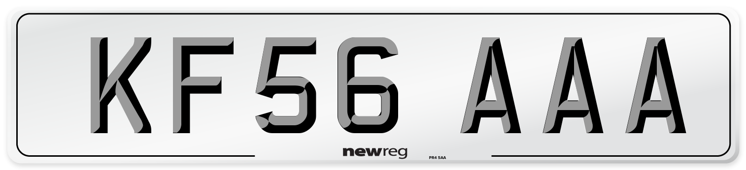 KF56 AAA Number Plate from New Reg